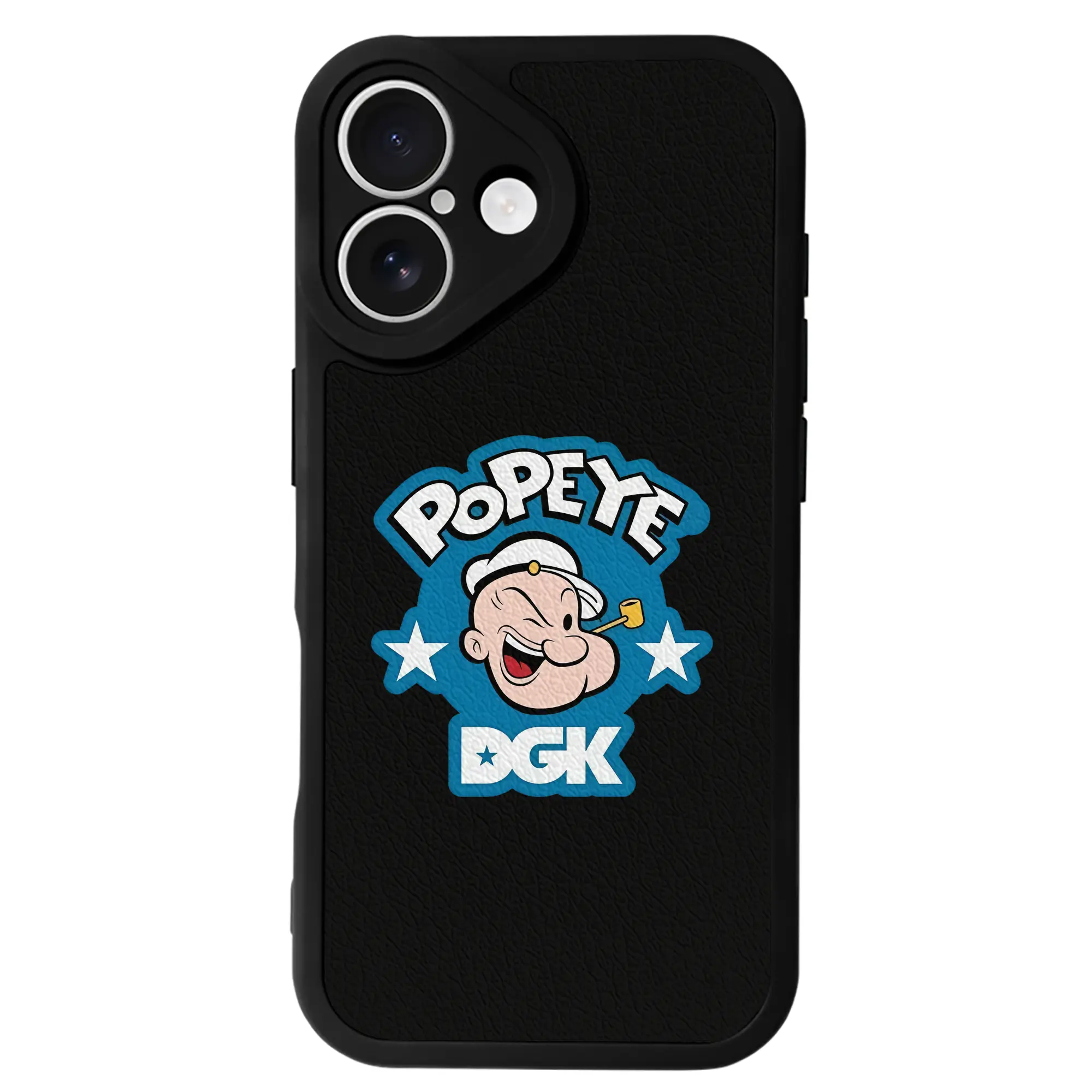 ポパイ グッズ ポパイ - IPhone 16シリーズ対応 ・ シリコンスマホケース ・ レザー調 ・ 高精度フィット ・ 耐衝撃 ・ ワイヤレス充電対応 ・ 精密カット